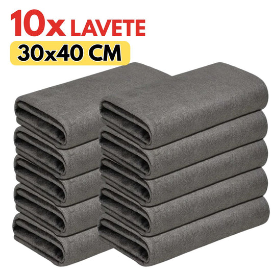 Laveta Magică din Microfibrǎ (set de 10 bucăți)